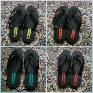sandal sendal swallow hitam jepit karet murah