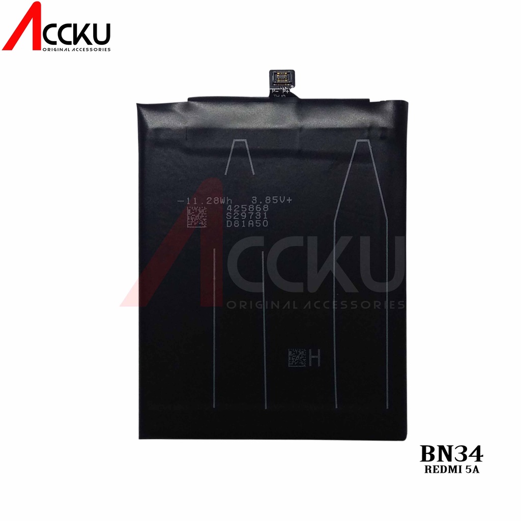 BATERAI XIAOMI REDMI 5A BATTERY XIAOMI BN34 BATERAI REDMI 5A  BATTERY BN34 ORIGINAL