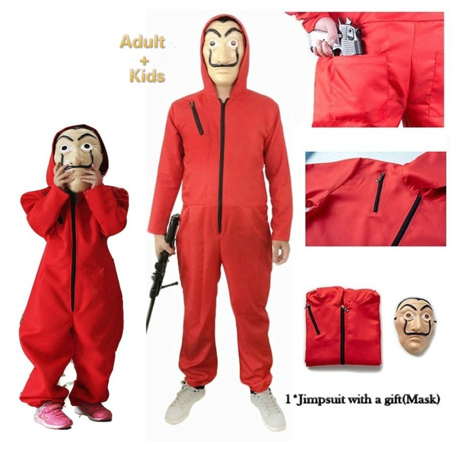 Kostum Money Heist cosplay halloween