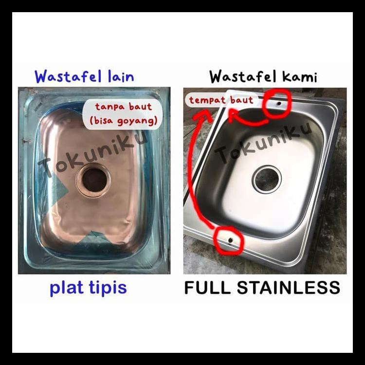 Wastafel Bak Cuci Tangan Portable Portabel Tempat Cuci Piring Termurah - Tanpa Keran Termurah