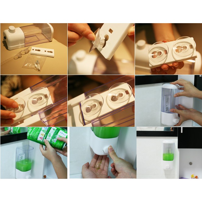 Soap Dispenser Sabun Tempat sabun Cair Dinding Hand Soap Tempelan Kuat