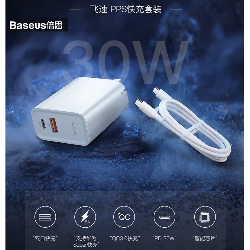 Charger Baseus Cable data Type-C to C Adaptor Speedy Series PPS Quick Charger 100%Asli original