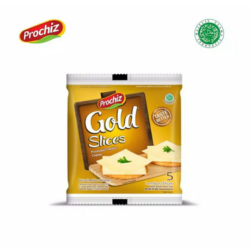 

Prochiz Gold Slice Isi 5 Lembar (65gr) HALAL