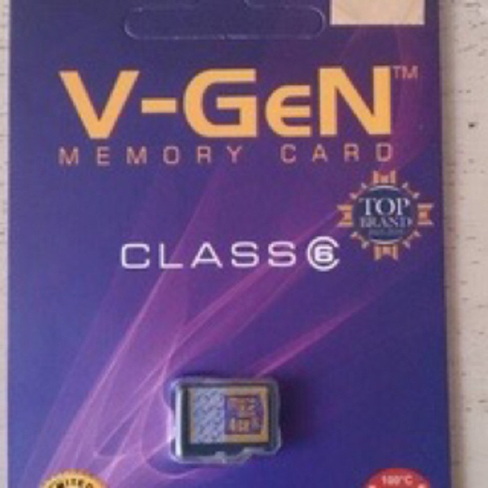 Memory Micro SD VGen 2gb Class 6 ORIGINAL Non Adaptor