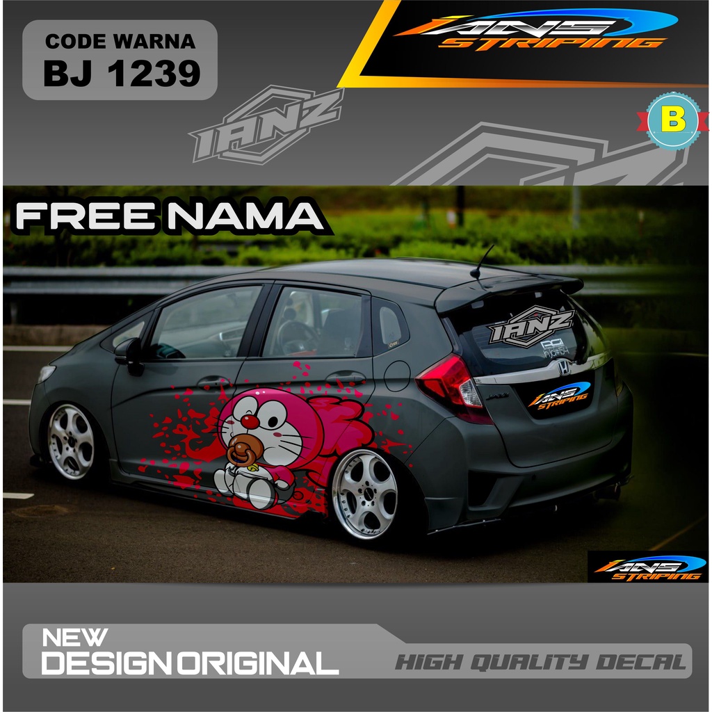 STICKER MOBIL HONDA JAZZ / VARIASI STIKER MOBIL BRO AGYA AYLA / STIKER DECAL MOBIL