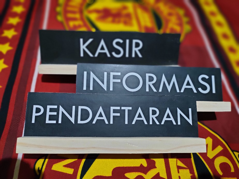 Papan Tanda Meja - Reserved Sign - Desk Sign