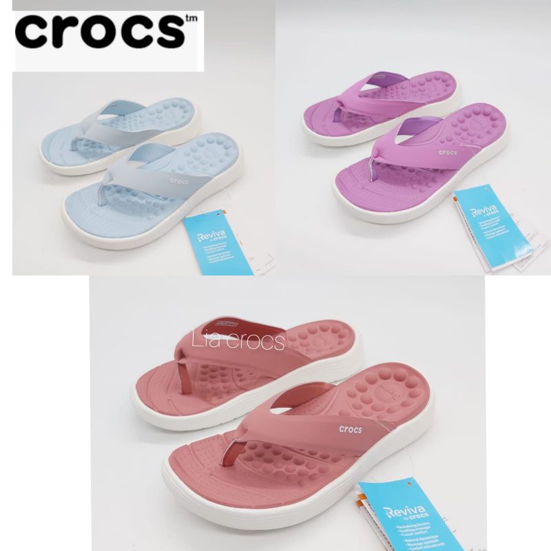 Sandal Crocs reviva Flip / crocs reviva jepit / sandal crocs reviva woman