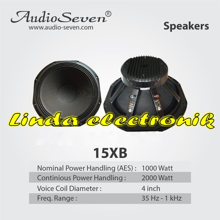 Speaker Audio seven 15 XB 15XB original bukan RCF AcR huper