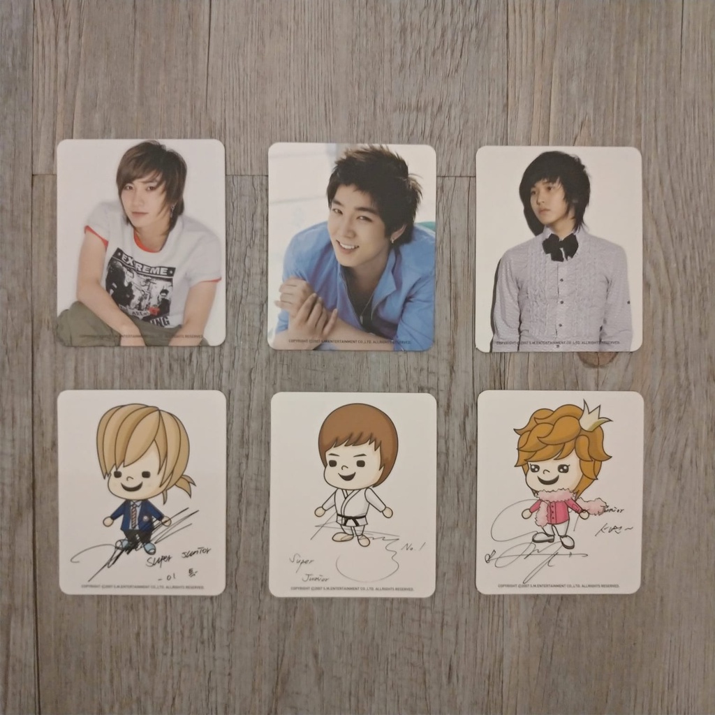 PC Photocard Super Junior Memory Card Sungmin Kangin Leeteuk RARE SUJU SJ