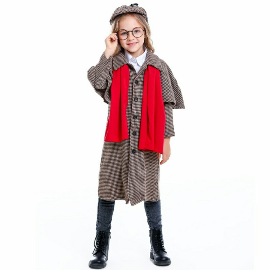 Sherlock holmes detective kids halloween costume halloween kostum anak