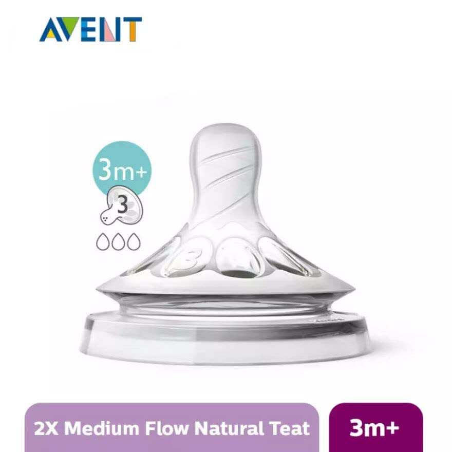 PHILIPS AVENT NATURAL FLOW / NIPPLE / ISI 2 PCS