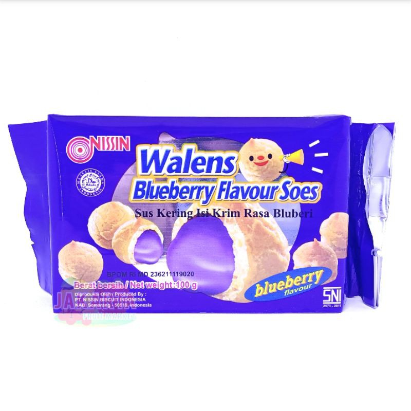 

(CAMILAN INSTAN) NISSIN WALENS BLUEBERRY SOES 100G