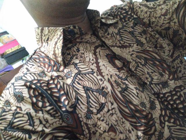 Batik Pria Lengan Panjang Motif Sogan Lawasan - Batik Pekalongan