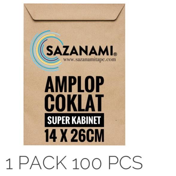 

♝ AMPLOP COKLAT SUPER KABINET 14 X 26CM BPKB AMPLOP SURAT COKELAT 1 PACK ☺