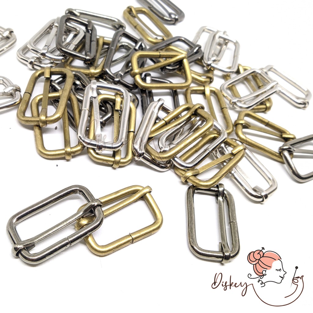 

12 SET RING JALAN 25 MM / ADJUSTER TALI TAS 2 CM MURAH RJ-25