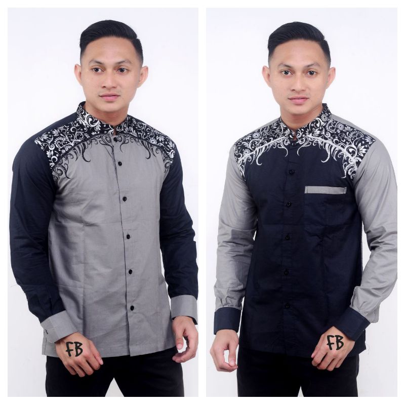 Baju koko Lengan Panjang I Koko Batik Pria I Baju Koko Dewasa Jumbo