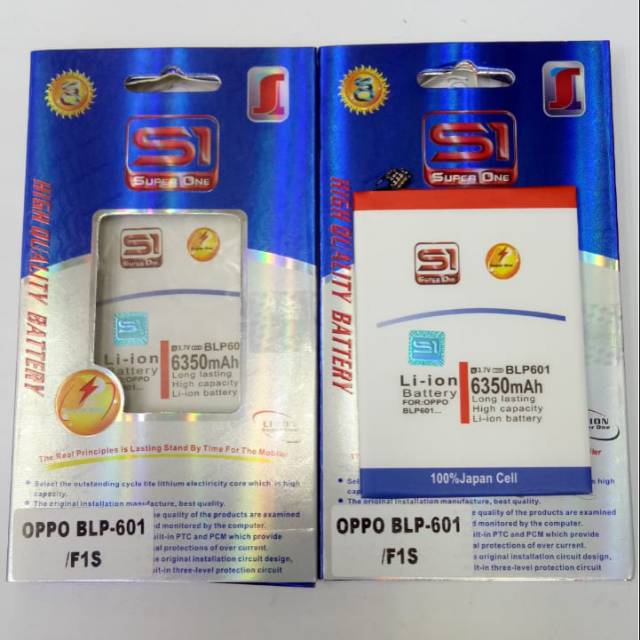Baterai Oppo Double Power Super One Oppo BLP-601 F1S