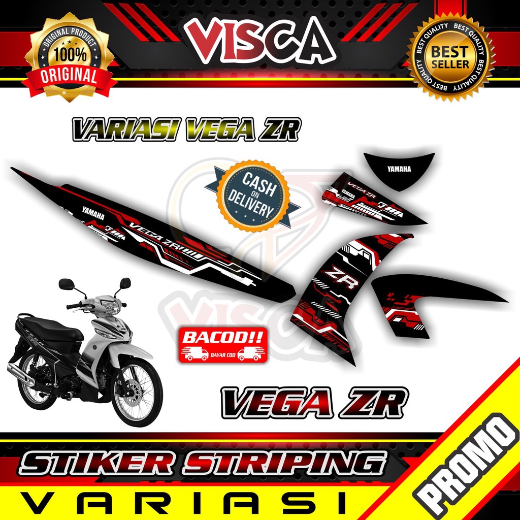 Striping Vega ZR - Stiker Sticker Striping Variasi Lis Yamaha Vega ZR - Striping Hologram Vega ZR Hi