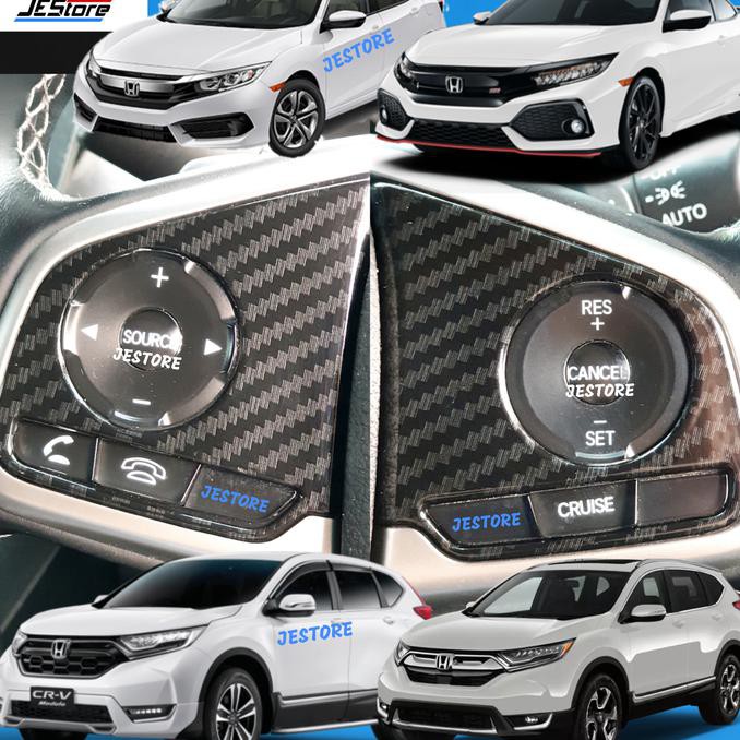 CRV STEER BUTTON PANEL COVER CARBON CRV TURBO COVER HONDA CIVIC TURBO SALE