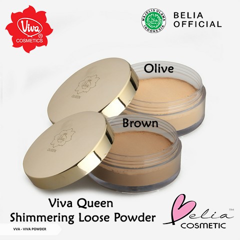 ❤ BELIA ❤ Viva Queen Shimmering Loose Powder 10g Bedak Tabur Glitter BPOM HALAL