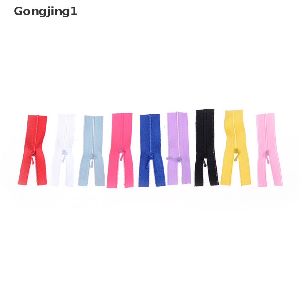 Gongjing1 5Pcs / Set Resleting Mini Untuk Aksesoris Dress Boneka / Tas / Kerajinan Tangan DIY
