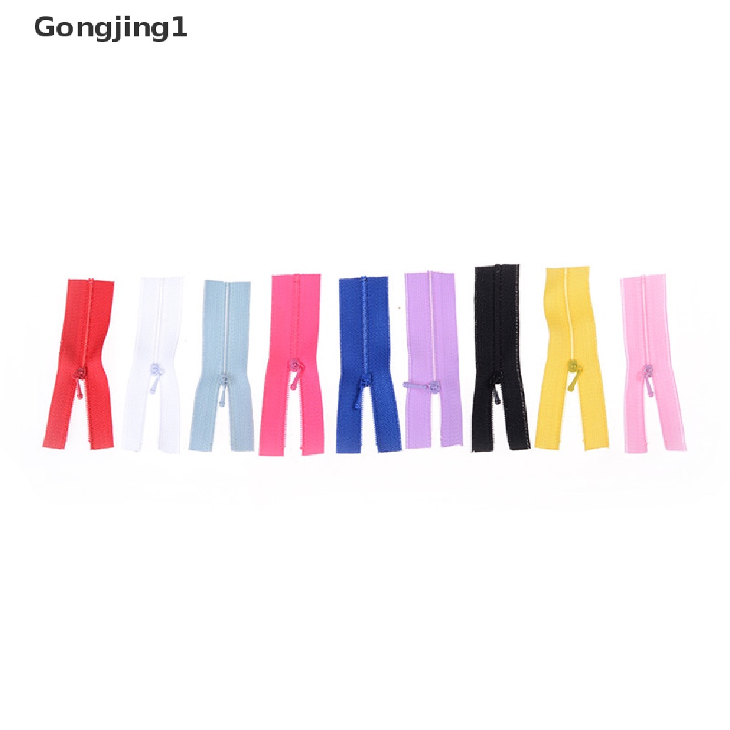 Gongjing1 5Pcs / Set Resleting Mini Untuk Aksesoris Dress Boneka / Tas / Kerajinan Tangan DIY