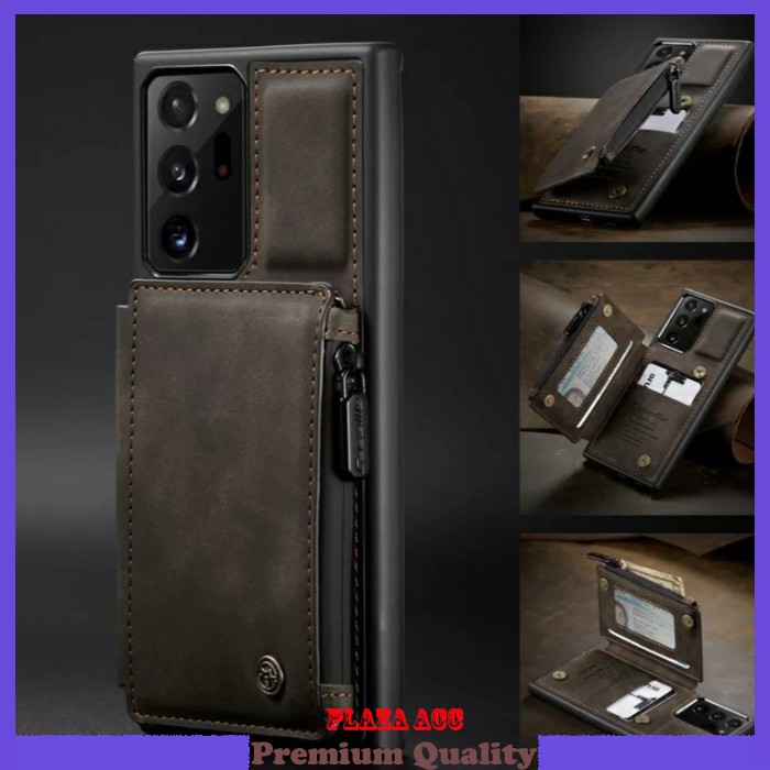 Case Samsung Note 20 Ultra - Casing Samsung Note 20 Ultra Case Leater Cover Wallet