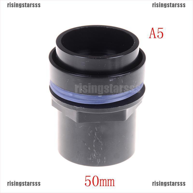 RSID span-new Black Straight Tube Pipe Fitting Connector PVC Joint Fish Tank Aquarium Pi jelly