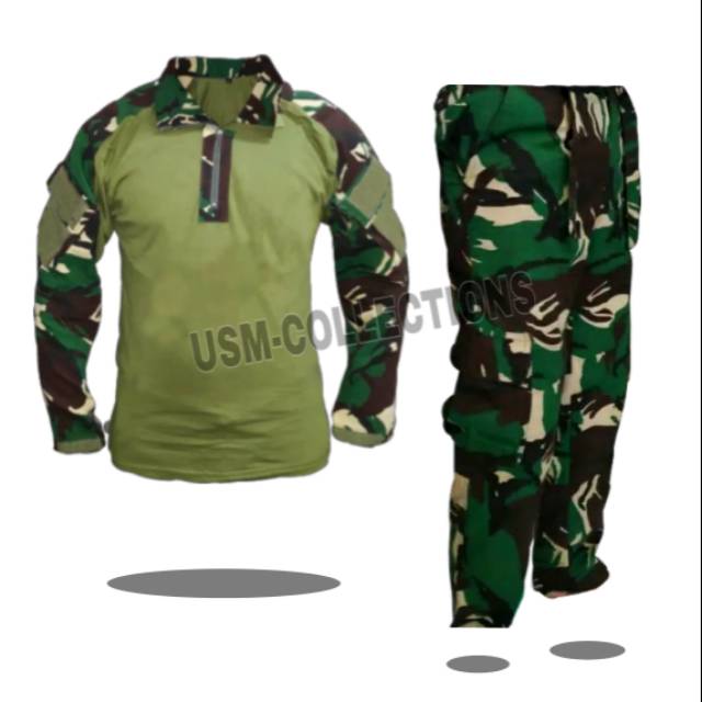 Setelan Satu Set Celana PDL + Kaos BDU Malpinas / Setelan Malpinas / tactical outdoor