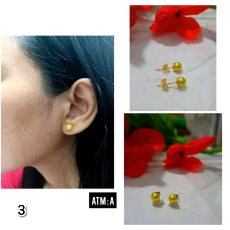 Anting Tusuk permata satu mewah (COD)