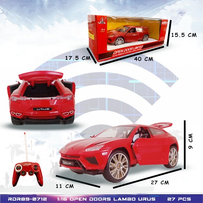 GROSIR 89-0712 RC Lamborghini Urus SUV Buka Pintu Mainan Anak Mobil Mob