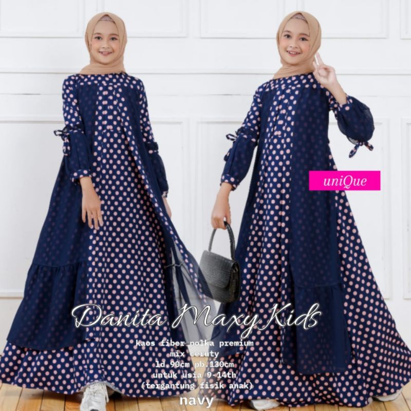 DANITA MAXY kids by unique. busana muslim best seller terbaik