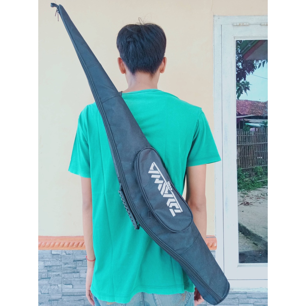 tas pancing empang DAWA S100 murah 2 joran tas pancing 100 cm