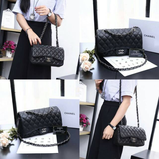New Arrival tas CHANEL Maxi Classic Bag WITH BOX L5805