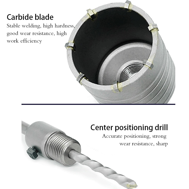 ★30/35/50/60 MM★ Mata Bor Hole Saw/Mata Bor Lubang Tembok Beton/Mata Bor Tembok Panjang Beton Hollow Core Drill Bit