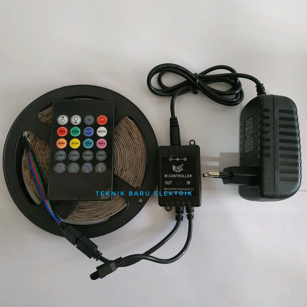 Jual  Lampu LED strip RGB 3528 IP44 SENSOR SUARA MUSIK outdoor