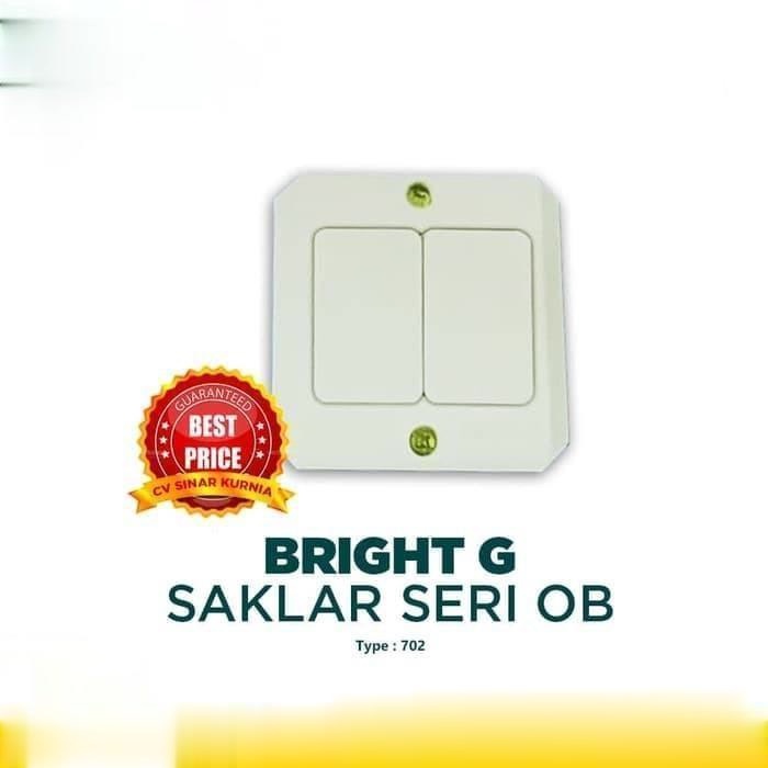 Saklar Seri Saklar  Bright G 702 Seri OB Outbow Warna Cream