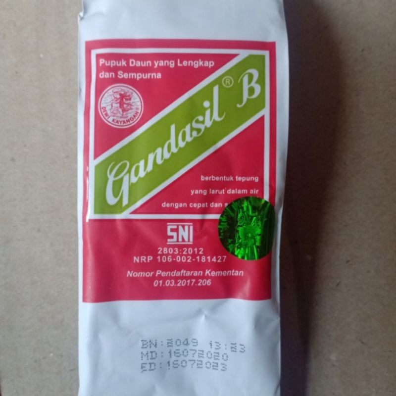 Pupuk Daun Gandasil B 500Gram Untuk Bunga Dan Buah