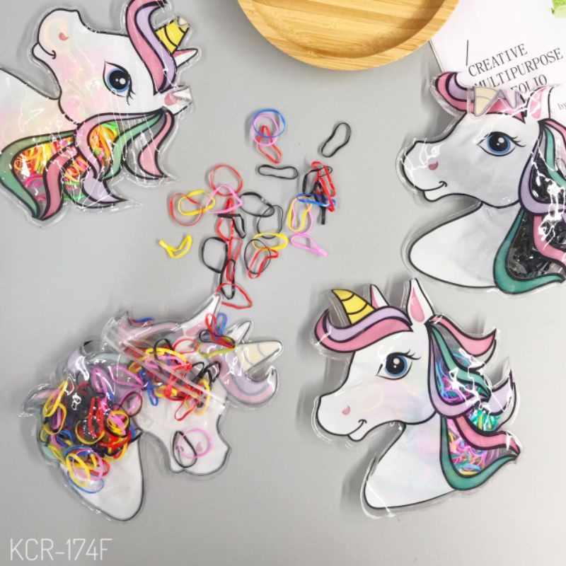 JG - karet jepang pouch / karet jepang pouch unicorn