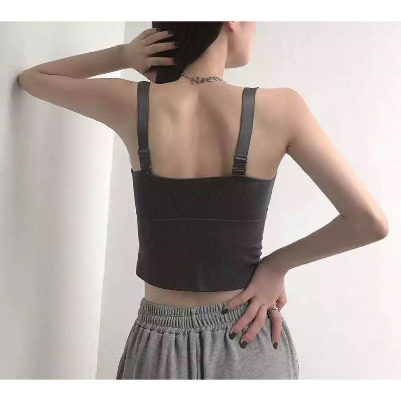 Tanktop Bra tali lebar 42-7#