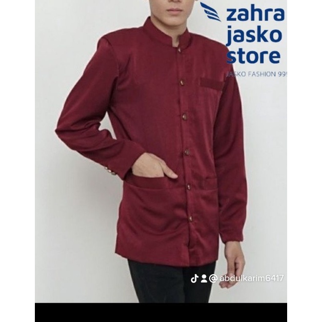 jasko pria dewasa terbaru /jasko fashion warna mocca marun dongker