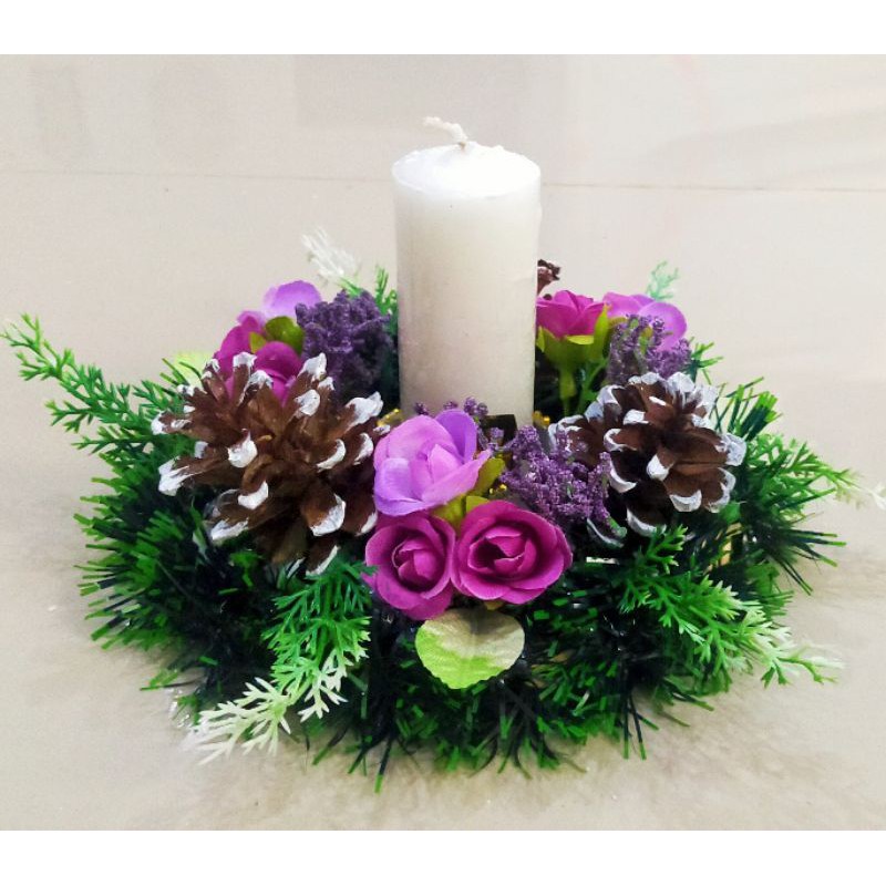 Lilin Advent Super Small Rose 15cm Lilin Doa