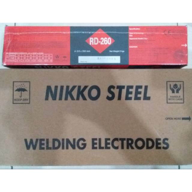 Kawat Las Nikko Steel RD260 2,6mm isi 5kg | Shopee Indonesia