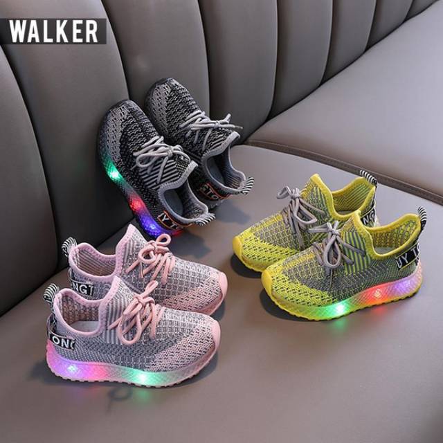 SEPATU ANAK LED COWOK CEWEK IMPORT M169