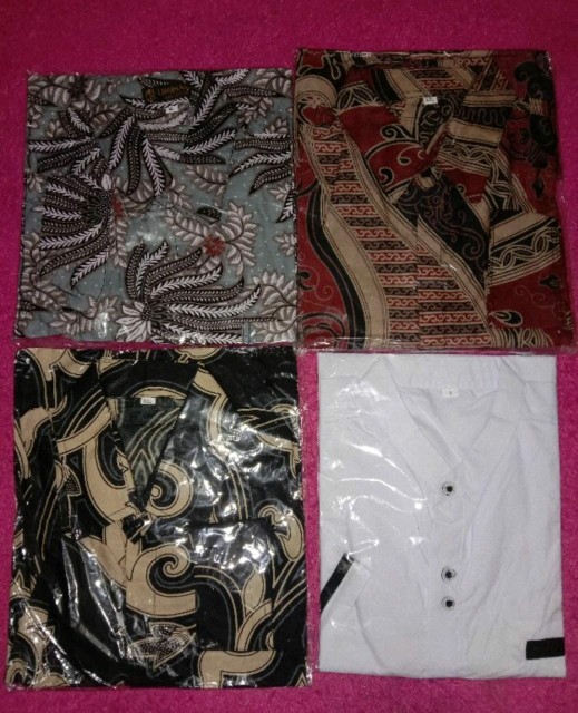 Kemeja Batik Batik Pria Lengan Panjang Size M L Xl Xxl Kemeja Batik Slimfit
