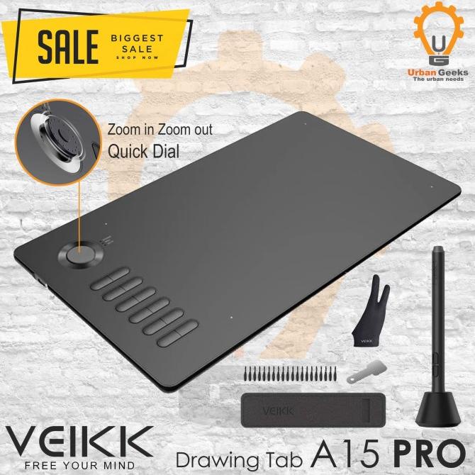 Veikk A15 PRO Digital Graphic Drawing Pen Tablet alt Huion XP Pen OSU