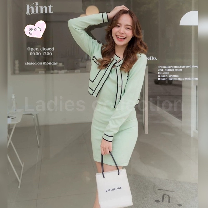 Dress knit korea List Cardi | Dress korea list | Korea mini dress