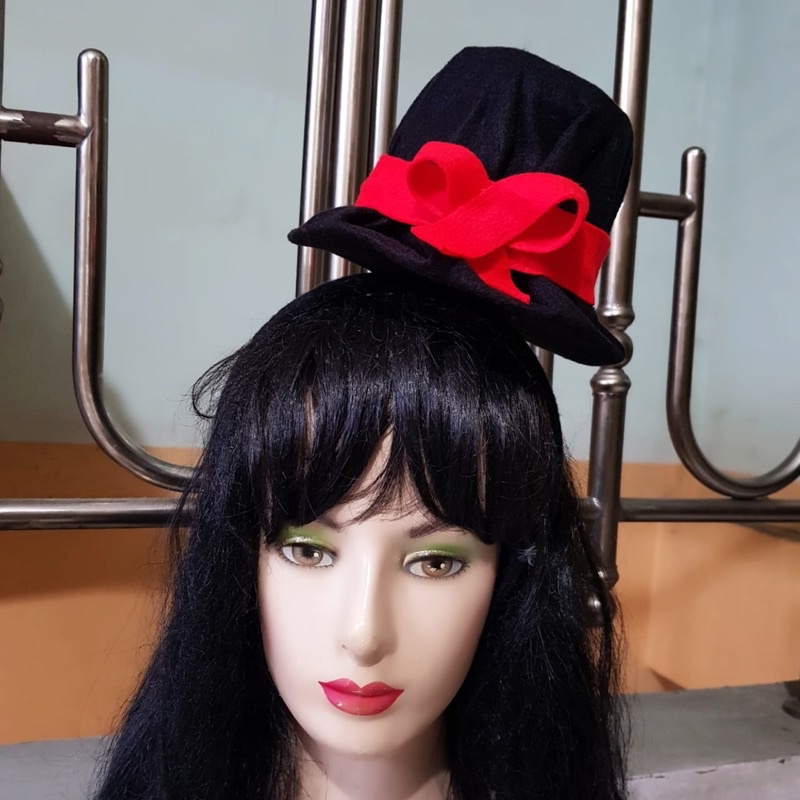 Bando Halloween Topi Penyihir Topi Sulap Halloween Magic Kostum Halloween Aksesoris Sulap Bando Topi