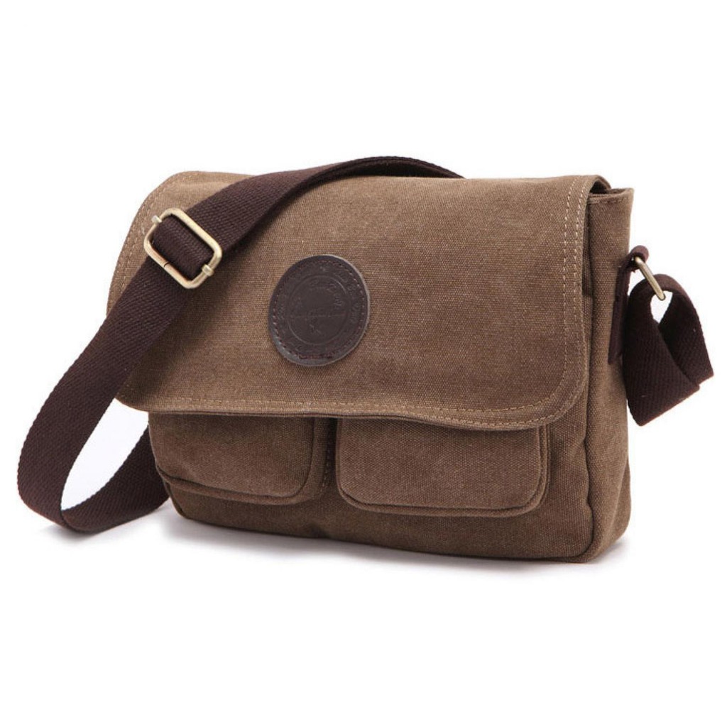 KR Tas Selempang Messenger Bag Bahan Canvas