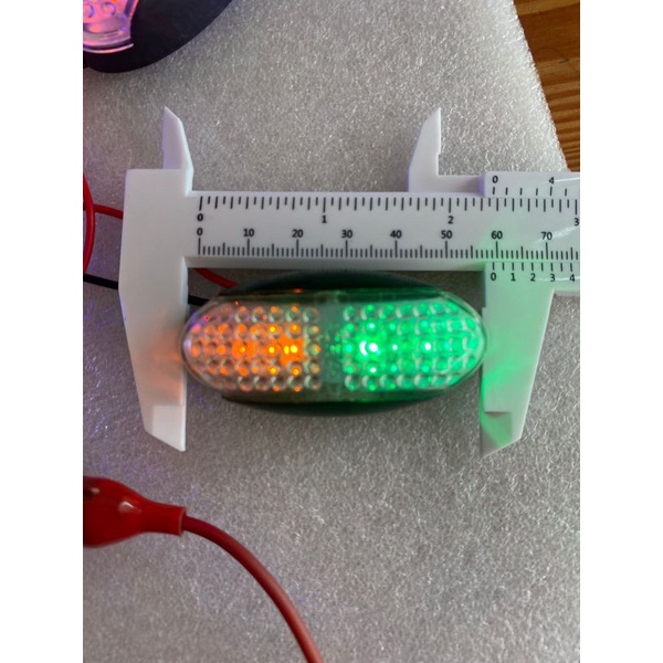lampu bak truk 12 volt  24 volt model ulat bulu OVAL KECIL
